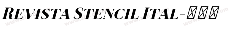 Revista Stencil Ital字体转换